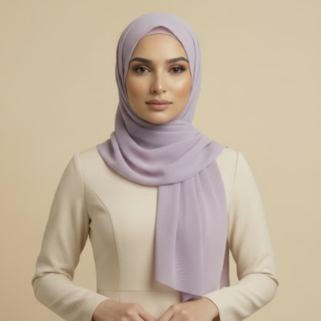 Lavender Net Hijab
