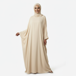 Cream Irani Burkha