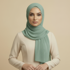 Bottle Green Net Hijab