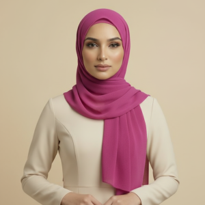 Magenta Net Hijab