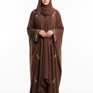 Brown Georgette Abaya