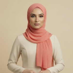 Coral Net Hijab