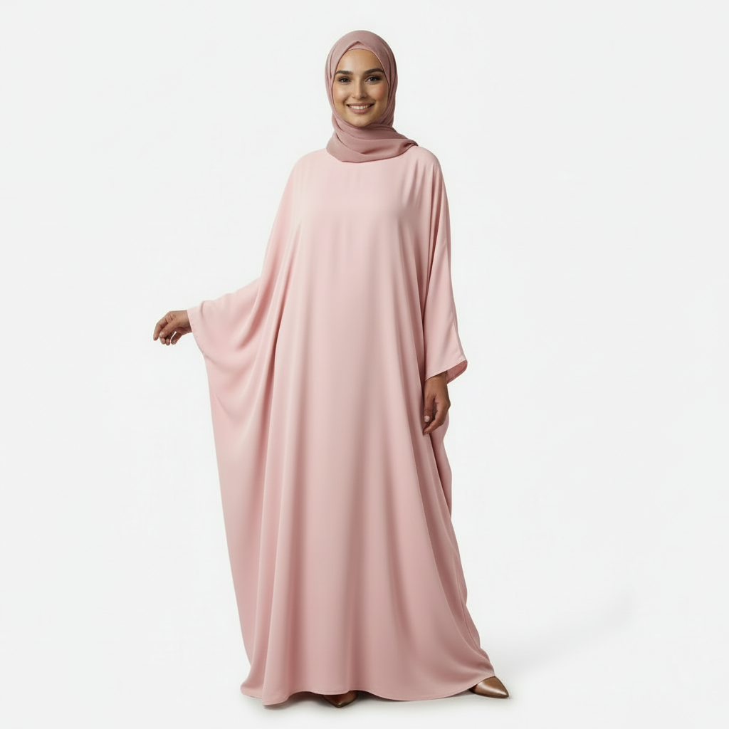 Baby Pink Irani Burkha