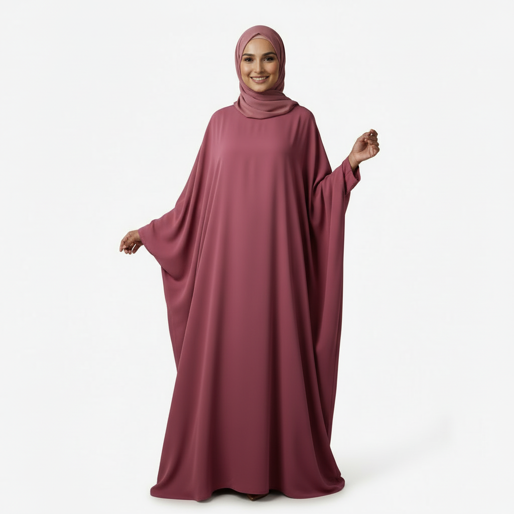Dark Pink Irani Burkha
