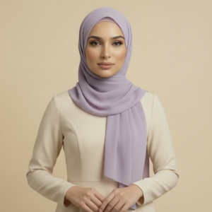 Lavender Ribbed Hijab