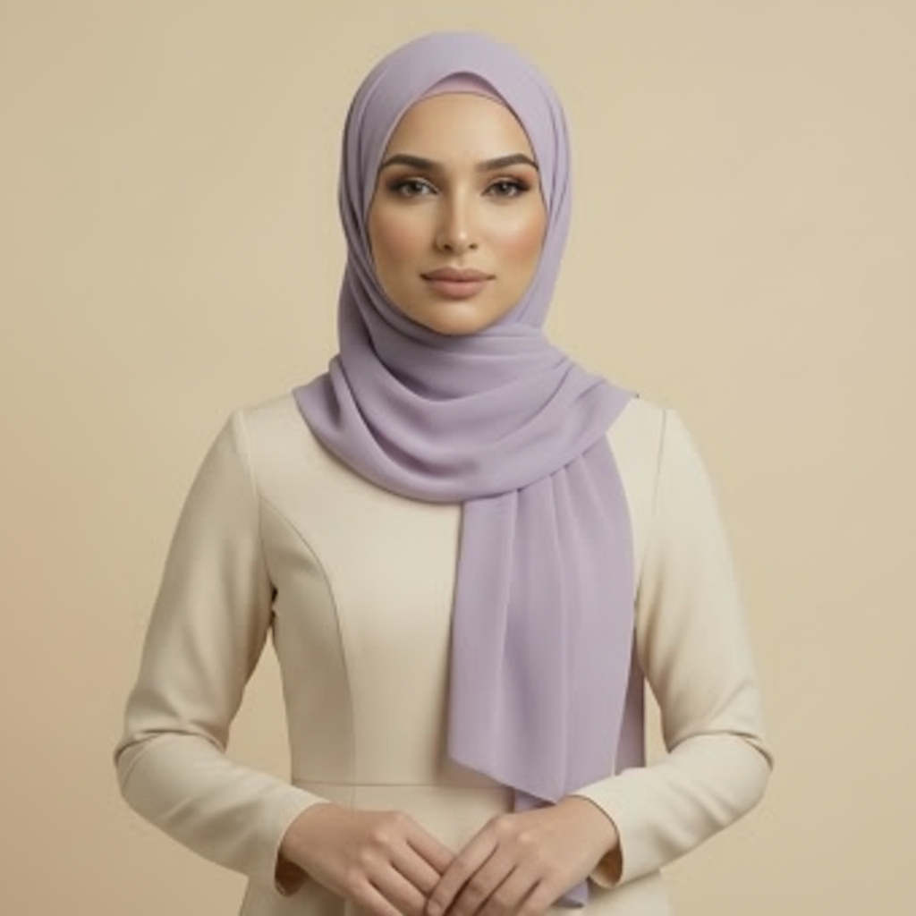 Lavender Ribbed Hijab