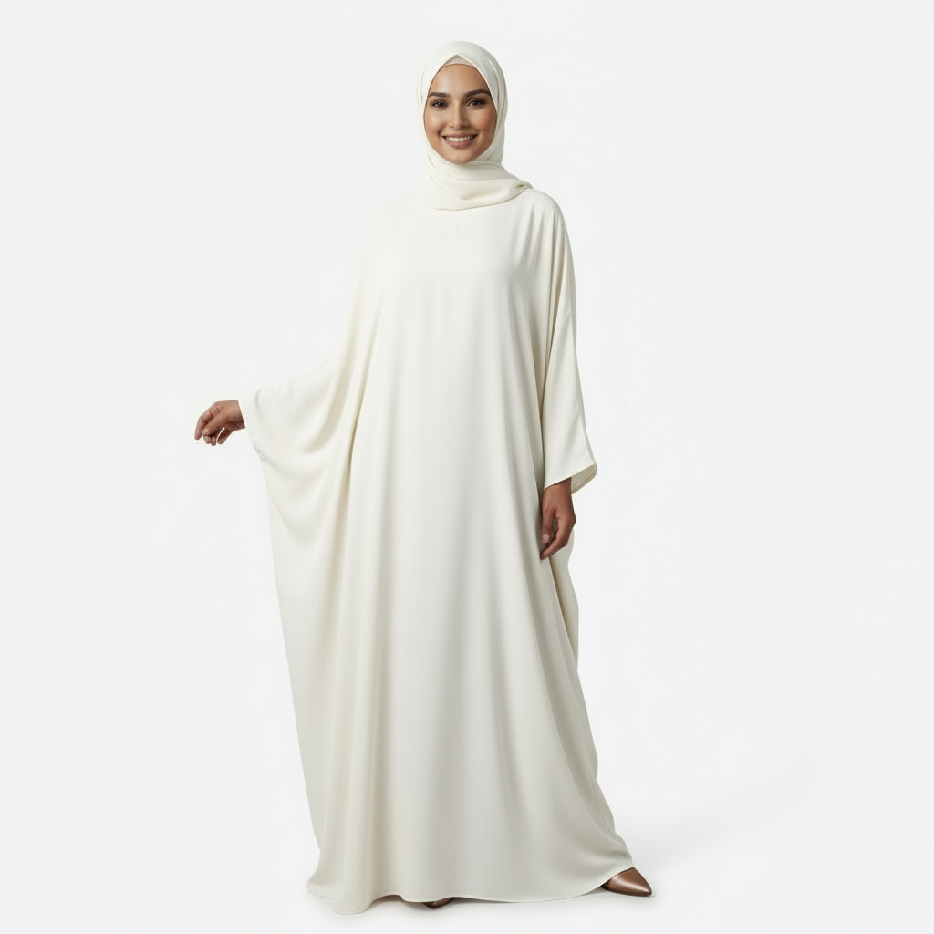 Off White Irani Burkha