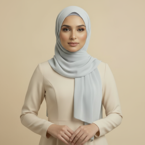 Silver Lycra Hijab