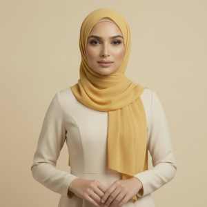 Yellow Lycra Hijab