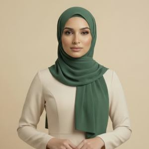 Dark Green Lycra Hijab