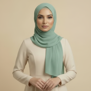 Teal Lycra Hijab