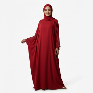Red Fancy Burkha