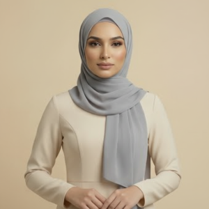 Gray Lycra Hijab