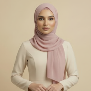 Rose Lycra Hijab