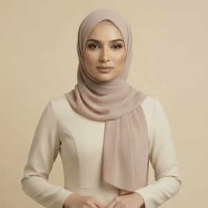 Nude Linen Hijab