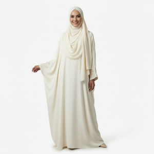 Ivory Fancy Burkha