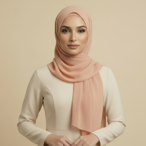 Peach Linen Hijab