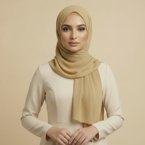 Gold Linen Hijab
