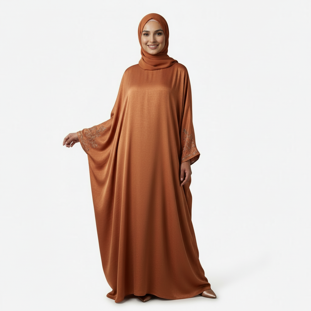 Copper Fancy Burkha