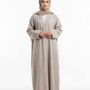 Beige Linen Abaya
