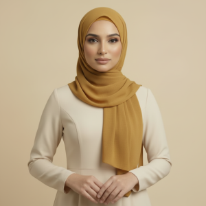 Mustard Linen Hijab