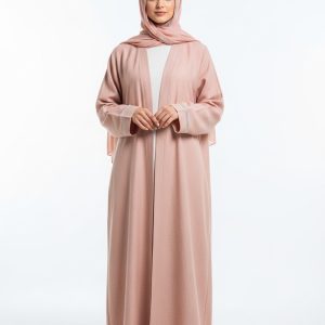 Peach Linen Abaya