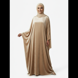 Beige Velvet Burkha