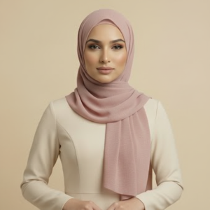 Rose Linen Hijab