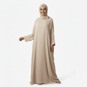Beige Plain Burkha