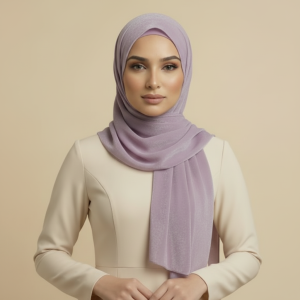 Lavender Velvet Hijab