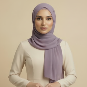 Purple Velvet Hijab