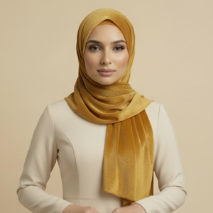 Mustard Velvet Hijab