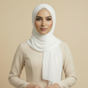 White Mesh Hijab