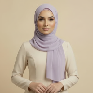 Lavender Mesh Hijab