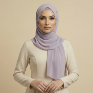 Lilac Mesh Hijab