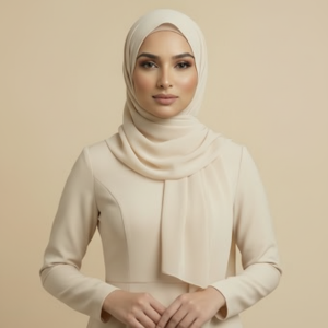 Cream Rayon Hijab