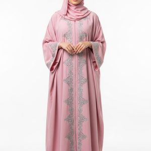 Light Pink Kaftan Abaya