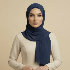 Blue Rayon Hijab