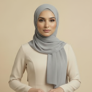 Grey Rayon Hijab