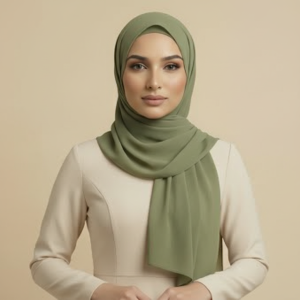 Olive Green Rayon Hijab