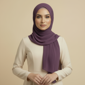 Purple Rayon Hijab