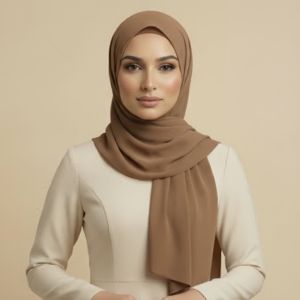 Brown Jersey Hijab