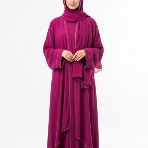 Magenta Rayon Abaya
