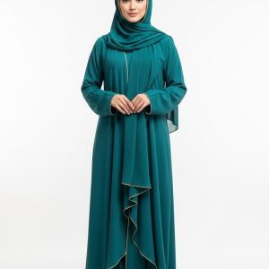 Teal Rayon Abaya