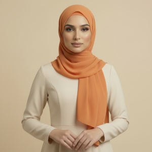Orange Rayon Hijab