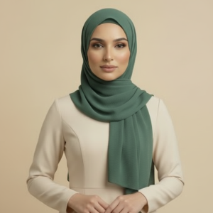 Dark Green Rayon Hijab