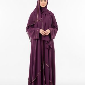 Plum Rayon Abaya