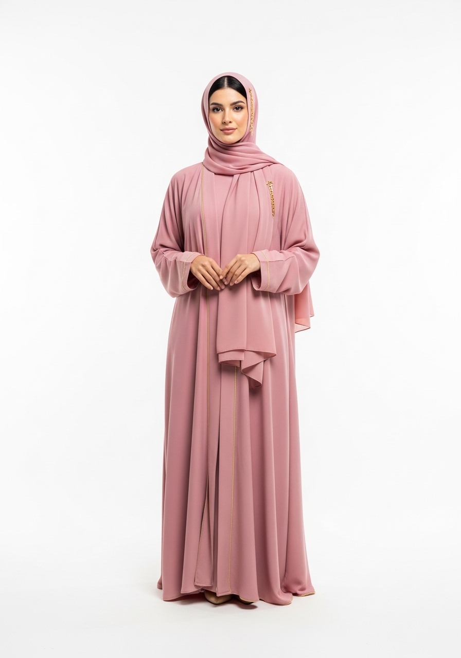 Rose Rayon Abaya