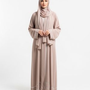 Nude Rayon Abaya