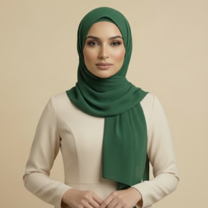 Bottle Green Rayon Hijab